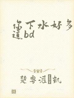 你下水好多下水道bd