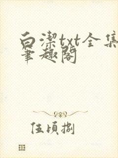 白洁txt全集笔趣阁
