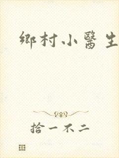 乡村小医生封面
