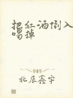 把红酒倒入b里喝掉