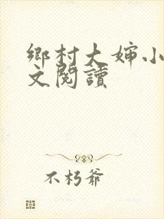 乡村大婶小说全文阅读