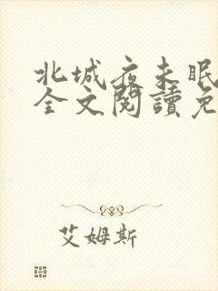 北城夜未眠小说全文阅读免费