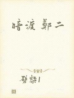 暗渡 郑二封面