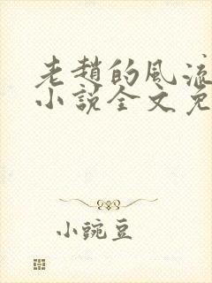 老赵的风流人生小说全文免费阅读