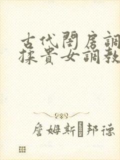 古代闺房调教h揉贵女调教记