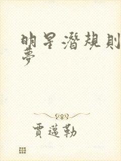 明星潜规则之皇梦