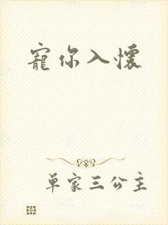 宠你入怀封面