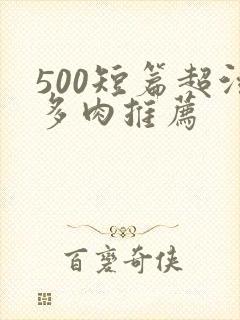 500短篇超污多肉推荐