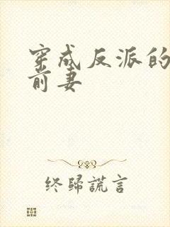 穿成反派的炮灰前妻封面