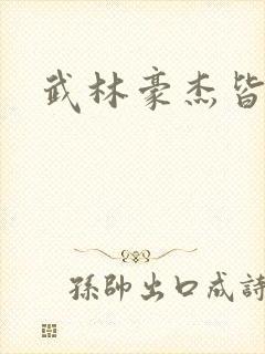 武林豪杰皆我奴