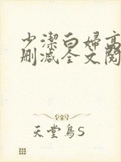 少洁白妇高义无删减全文阅读封面