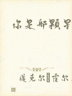 你是哪颗星封面