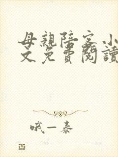母亲陪客小说全文免费阅读封面
