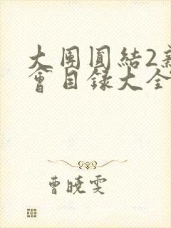 大团圆结2亲情会目录大全免费阅读