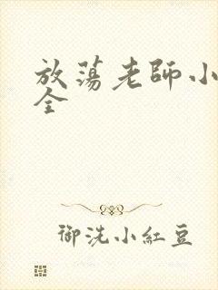 放荡老师小说大全封面