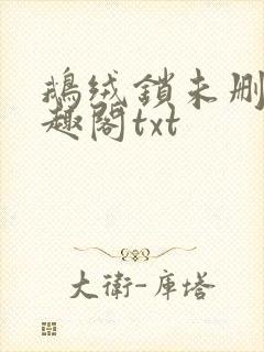 鹅绒锁未删除笔趣阁txt