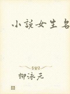 小说女生名字