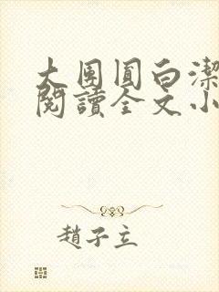 大团圆白洁免费阅读全文小说