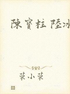 陈宝柱 陆冰嫣封面