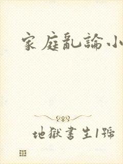 家庭乱论小说封面