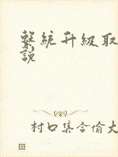 系统升级取液小说