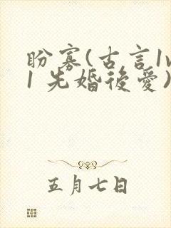盼寡(古言1v1 先婚后爱)