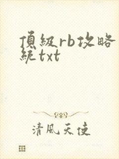 顶级rb攻略系统txt