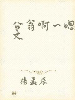公翁啊～嗯啊h文