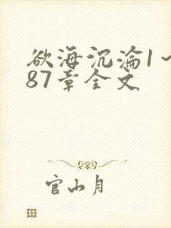 欲海沉沦1～887章全文封面