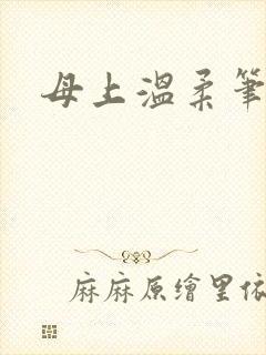 母上温柔笔趣阁封面