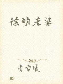 徐明老婆封面