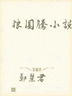 狼图腾小说封面