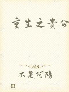 重生之贵公子