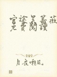 官途吴蔷薇全文免费阅读