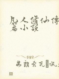 凡人修仙传人界篇小说
