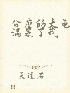 公么的大龟强大满足了我