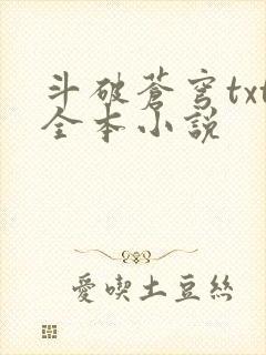 斗破苍穹txt全本小说封面
