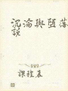 沉沦与堕落的小说