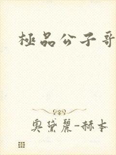 极品公子哥封面