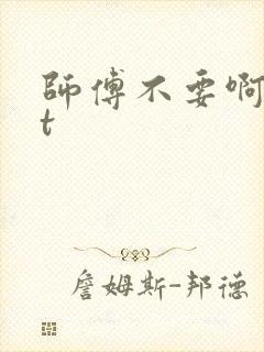 师傅不要啊txt封面