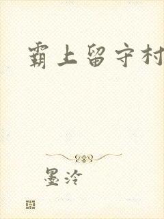 霸上留守村妇封面