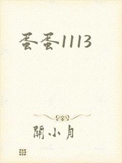蛋蛋1113封面