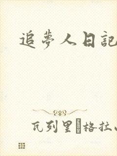 追梦人日记网封面