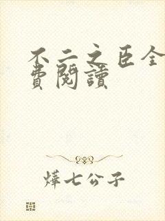 不二之臣全文免费阅读
