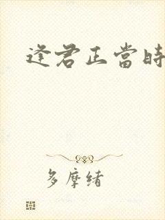 逢君正当时