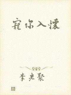 宠你入怀封面