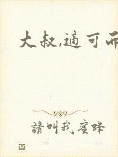 大叔,适可而止封面