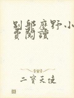 别那么野小说免费阅读