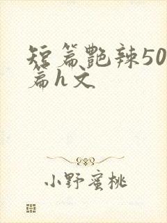 短篇艳辣500篇h文