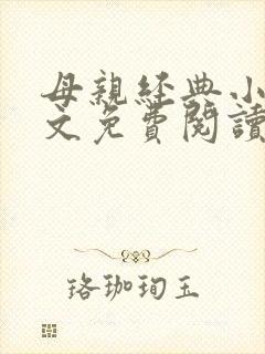 母亲经典小说全文免费阅读封面